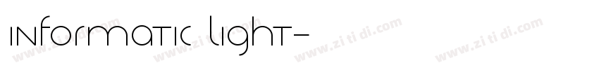 Informatic Light字体转换